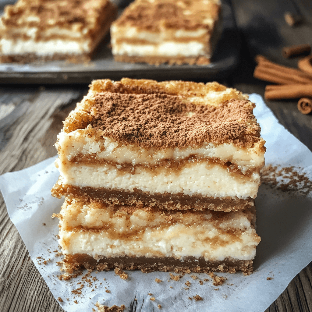 Mixing ingredients for cheesecake churro bars