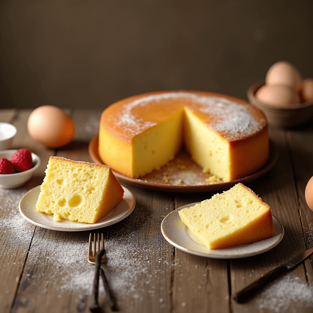 Simple custard cake recipe: A light and creamy cake with a smooth custard filling.